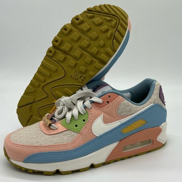 Nike Air Max 90 SE Women’s Sun Club Multicolor Pink Blue DJ9997-100 NEW no box - Picture 3 of 7